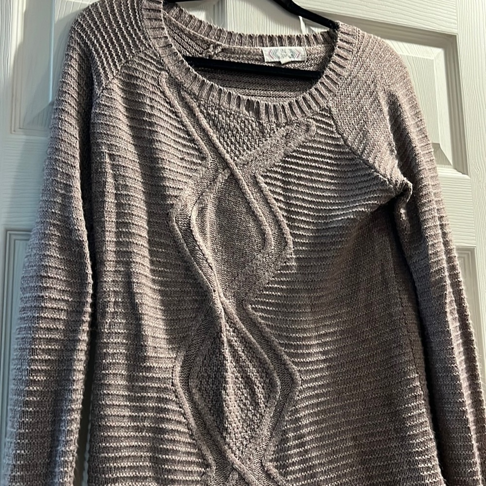 brown sweater